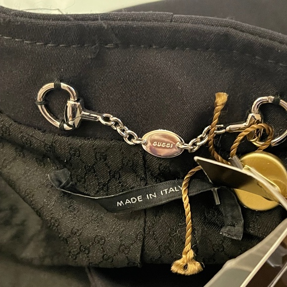 NWT! Gucci Cropped Cotton Jacket With Bamboo Buttons - Picture 4 of 16